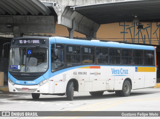 Expresso Vera Cruz 466 na cidade de Recife, Pernambuco, Brasil, por Gustavo Felipe Melo. Número da foto: #7941368.