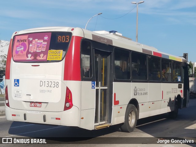 Transportes Barra D13238 na cidade de Rio de Janeiro, Rio de Janeiro, Brasil, por Jorge Gonçalves. ID da foto: 7941124.