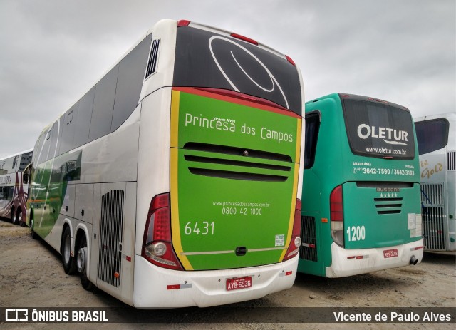 Expresso Princesa dos Campos 6431 na cidade de Aparecida, São Paulo, Brasil, por Vicente de Paulo Alves. Número da foto: #7944845.