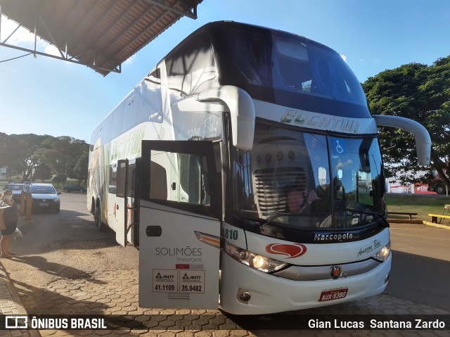 Eucatur - Empresa União Cascavel de Transportes e Turismo 4810 na cidade de Ouro Preto do Oeste, Rondônia, Brasil, por Gian Lucas  Santana Zardo. ID da foto: 7945115.