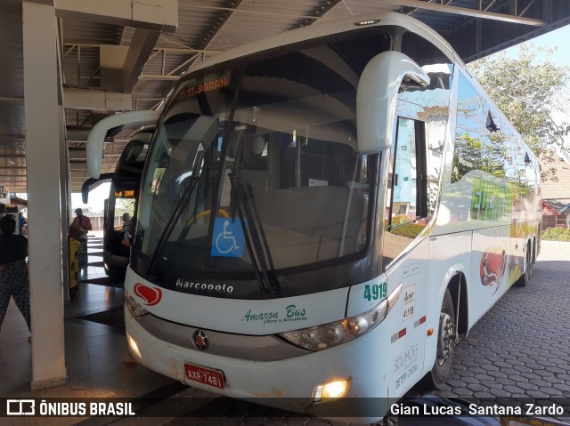 Eucatur - Empresa União Cascavel de Transportes e Turismo 4919 na cidade de Ji-Paraná, Rondônia, Brasil, por Gian Lucas  Santana Zardo. Número da foto: #7944910.