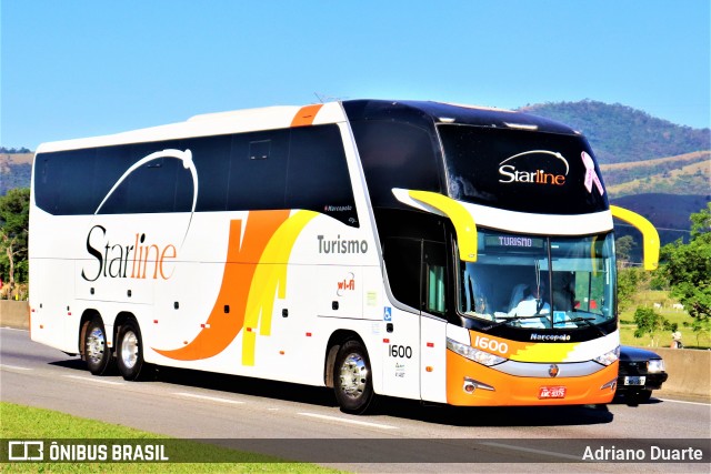 Starline Turismo 1600 na cidade de Roseira, São Paulo, Brasil, por Adriano Duarte. Número da foto: #7946490.