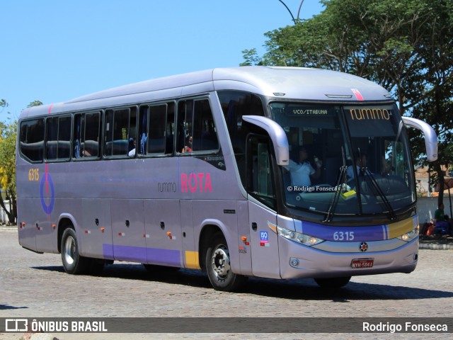 Rota Transportes Rodoviários 6315 na cidade de Vitória da Conquista, Bahia, Brasil, por Rodrigo Fonseca. ID da foto: 7944152.