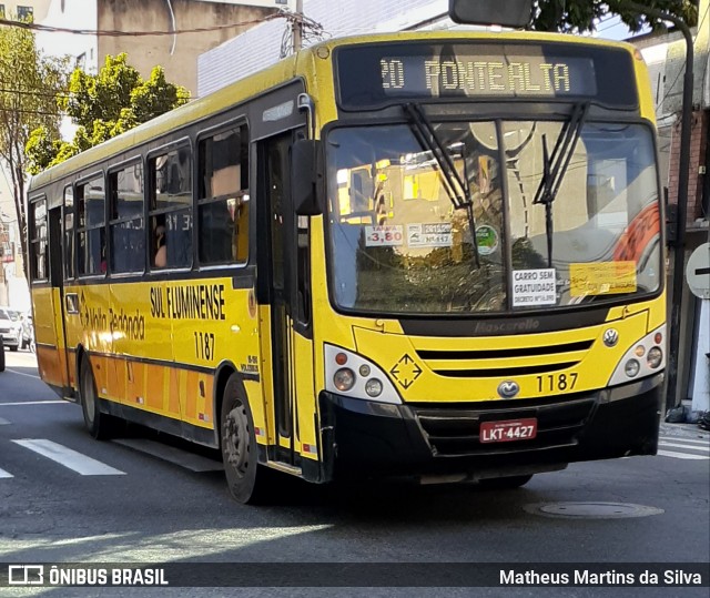 Viação Sul Fluminense 1187 na cidade de Volta Redonda, Rio de Janeiro, Brasil, por Matheus Martins da Silva. Número da foto: #7945491.