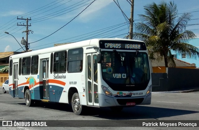 Auto Viação Salineira RJ 111.039 na cidade de São Pedro da Aldeia, Rio de Janeiro, Brasil, por Patrick Moyses Proença. ID da foto: 7947063.