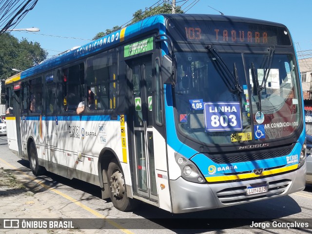 Transportes Barra D13061 na cidade de Rio de Janeiro, Rio de Janeiro, Brasil, por Jorge Gonçalves. Número da foto: #7948752.