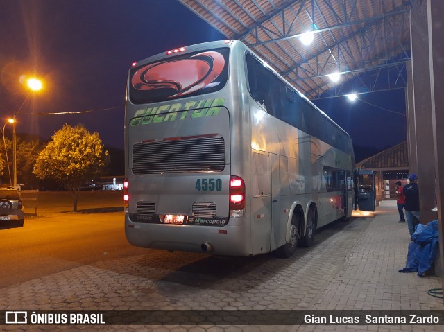 Eucatur - Empresa União Cascavel de Transportes e Turismo 4550 na cidade de Ouro Preto do Oeste, Rondônia, Brasil, por Gian Lucas  Santana Zardo. ID da foto: 7949511.