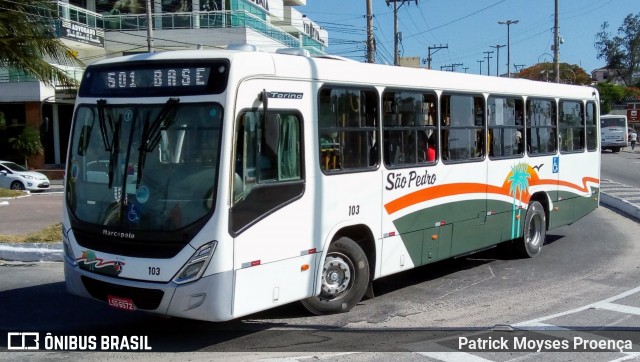 Viação São Pedro da Aldeia 103 na cidade de São Pedro da Aldeia, Rio de Janeiro, Brasil, por Patrick Moyses Proença. ID da foto: 7949383.