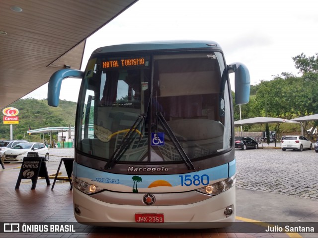 Transportadora Turística Natal 1580 na cidade de Queluz, São Paulo, Brasil, por Julio Santana. ID da foto: 7946998.