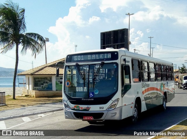 Viação São Pedro da Aldeia 102 na cidade de São Pedro da Aldeia, Rio de Janeiro, Brasil, por Patrick Moyses Proença. ID da foto: 7947214.