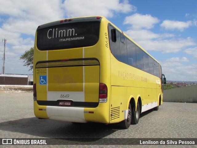 Viação Itapemirim 8649 na cidade de Caruaru, Pernambuco, Brasil, por Lenilson da Silva Pessoa. Número da foto: #7948646.