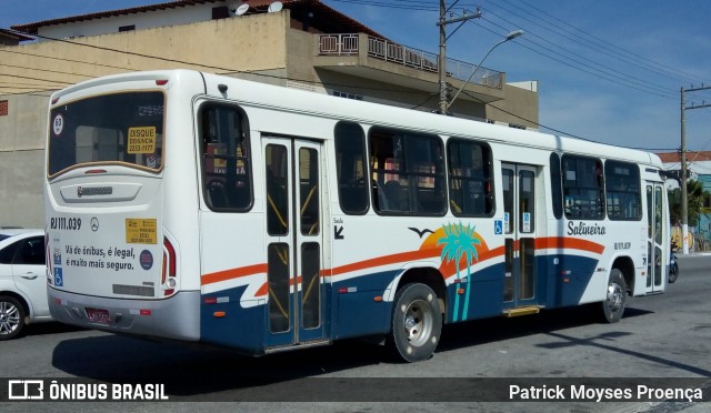 Auto Viação Salineira RJ 111.039 na cidade de São Pedro da Aldeia, Rio de Janeiro, Brasil, por Patrick Moyses Proença. ID da foto: 7947067.