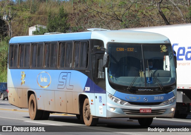 Viação São Luiz 20310 na cidade de Conselheiro Lafaiete, Minas Gerais, Brasil, por Rodrigo  Aparecido. ID da foto: 7951059.