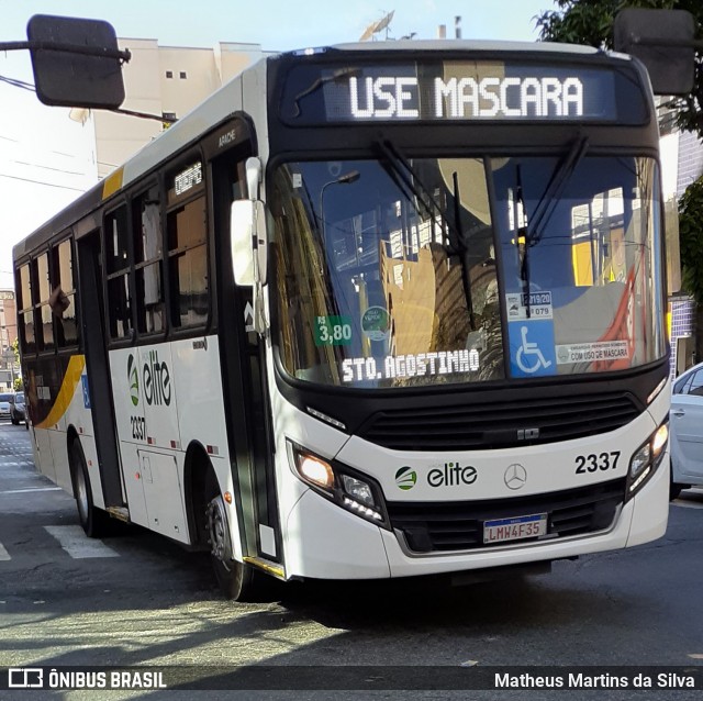 Viação Elite 2337 na cidade de Volta Redonda, Rio de Janeiro, Brasil, por Matheus Martins da Silva. ID da foto: 7950443.