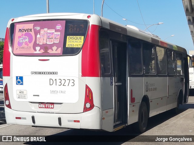 Transportes Barra D13273 na cidade de Rio de Janeiro, Rio de Janeiro, Brasil, por Jorge Gonçalves. ID da foto: 7951019.