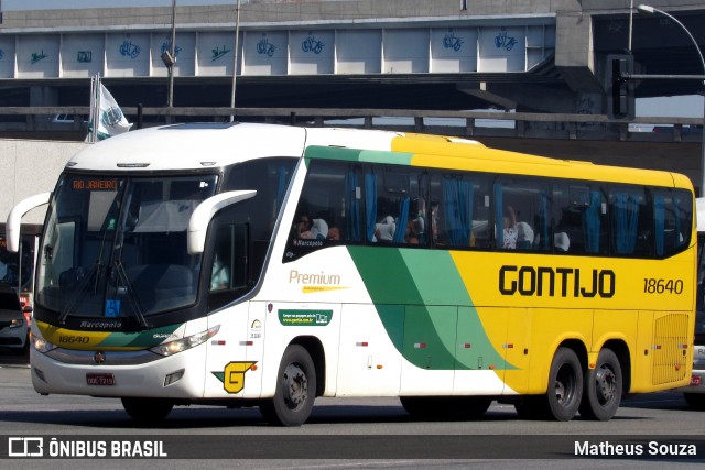 Empresa Gontijo de Transportes 18640 na cidade de Rio de Janeiro, Rio de Janeiro, Brasil, por Matheus Souza. ID da foto: 7951554.