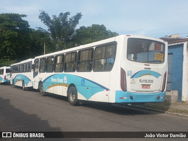 Auto Viação Vera Cruz - Belford Roxo RJ 112.032 na cidade de Belford Roxo, Rio de Janeiro, Brasil, por João Victor Damião. Número da foto: #7952282.