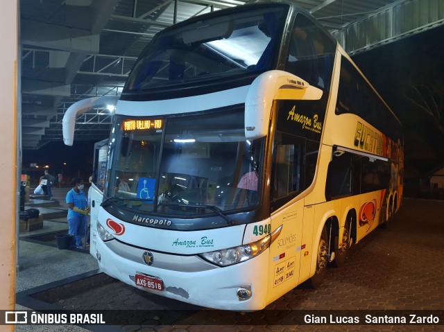 Eucatur - Empresa União Cascavel de Transportes e Turismo 4940 na cidade de Ji-Paraná, Rondônia, Brasil, por Gian Lucas  Santana Zardo. Número da foto: #7949783.