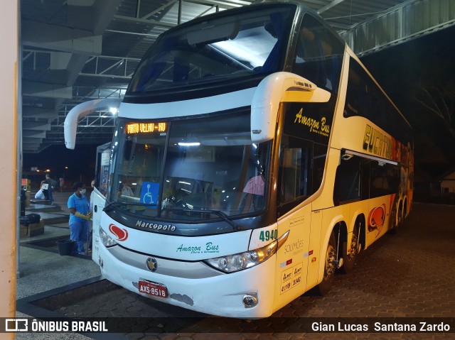 Eucatur - Empresa União Cascavel de Transportes e Turismo 4940 na cidade de Ji-Paraná, Rondônia, Brasil, por Gian Lucas  Santana Zardo. ID da foto: 7949783.