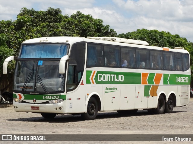 Empresa Gontijo de Transportes 14820 na cidade de Vitória da Conquista, Bahia, Brasil, por Ícaro Chagas. ID da foto: 7954383.