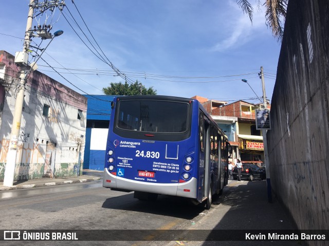 Empresa de Transportes e Turismo Carapicuiba 24.830 na cidade de Carapicuíba, São Paulo, Brasil, por Kevin Miranda Barros. ID da foto: 7953640.