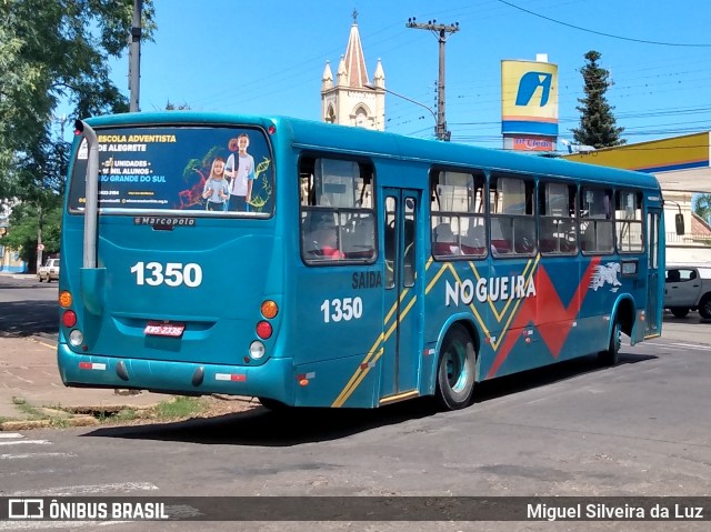 Viação Nogueira 1350 na cidade de Alegrete, Rio Grande do Sul, Brasil, por Miguel Silveira da Luz. Número da foto: #7952636.