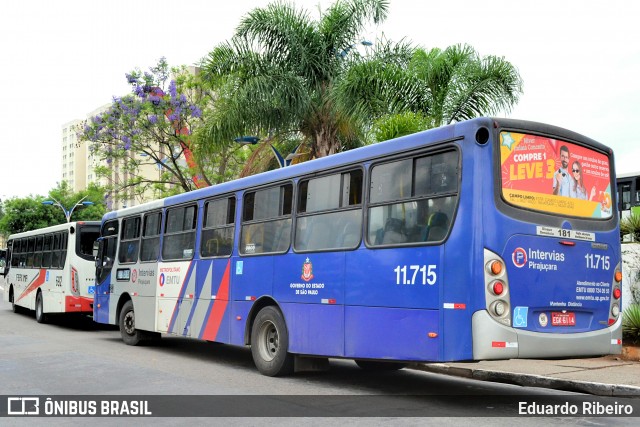 Viação Pirajuçara 11.715 na cidade de Taboão da Serra, São Paulo, Brasil, por Eduardo Ribeiro. ID da foto: 7954264.