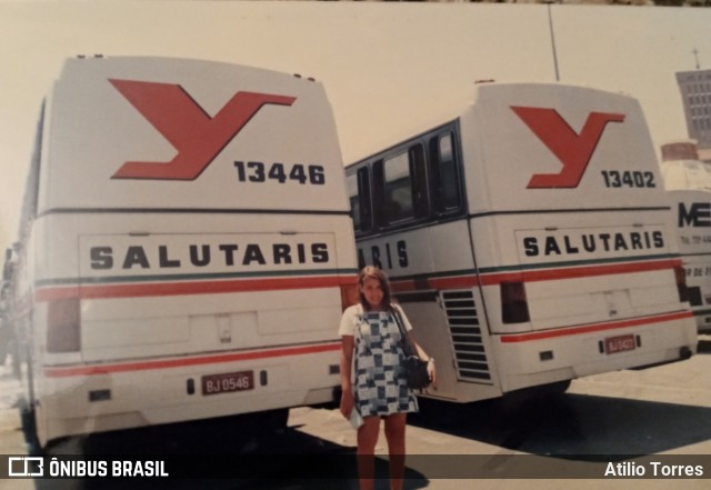 Viação Salutaris e Turismo 13446 na cidade de Aparecida, São Paulo, Brasil, por Atilio Torres. ID da foto: 7953924.