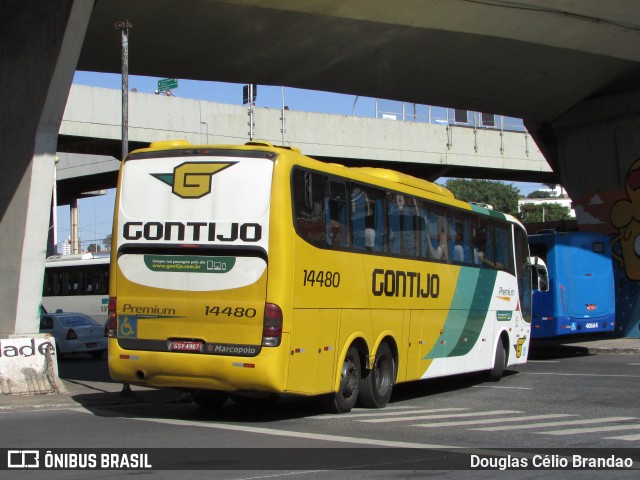 Empresa Gontijo de Transportes 14480 na cidade de Belo Horizonte, Minas Gerais, Brasil, por Douglas Célio Brandao. ID da foto: 7953470.