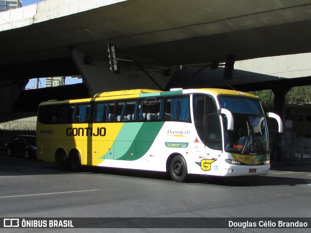 Empresa Gontijo de Transportes 14480 na cidade de Belo Horizonte, Minas Gerais, Brasil, por Douglas Célio Brandao. ID da foto: 7953435.