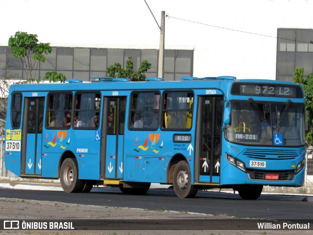 Viação Primor 37-510 na cidade de São Luís, Maranhão, Brasil, por Willian Pontual. ID da foto: 7954842.