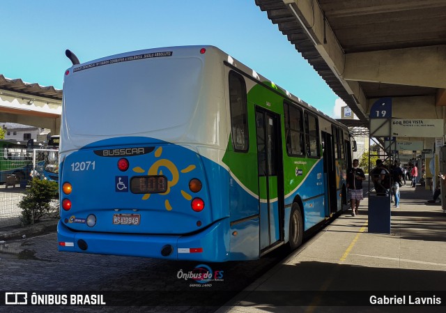 Viação Praia Sol 12071 na cidade de Vila Velha, Espírito Santo, Brasil, por Gabriel Lavnis. Número da foto: #7953621.