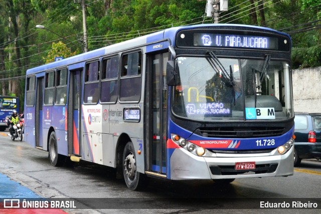 Viação Pirajuçara 11.728 na cidade de São Paulo, São Paulo, Brasil, por Eduardo Ribeiro. Número da foto: #7954290.