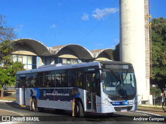 Solaris Transportes 20113 na cidade de Montes Claros, Minas Gerais, Brasil, por Andrew Campos. ID da foto: 7954984.