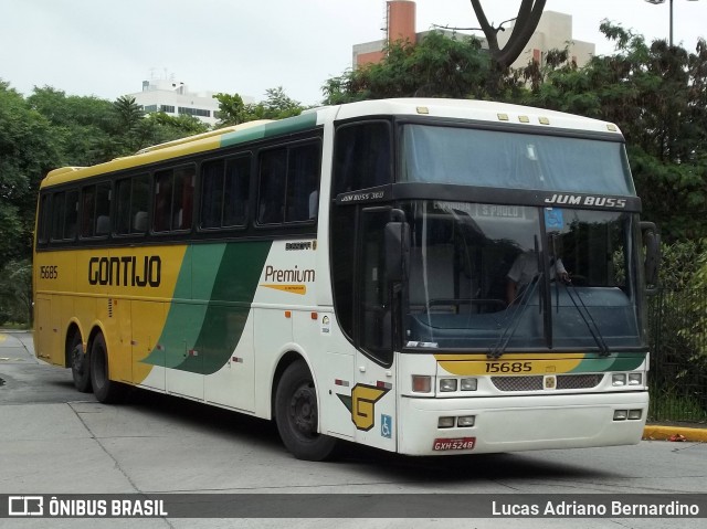 Empresa Gontijo de Transportes 15685 na cidade de São Paulo, São Paulo, Brasil, por Lucas Adriano Bernardino. ID da foto: 7955548.