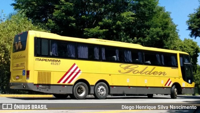 Viação Itapemirim 45267 na cidade de São Paulo, São Paulo, Brasil, por Diego Henrique. Número da foto: #7955971.