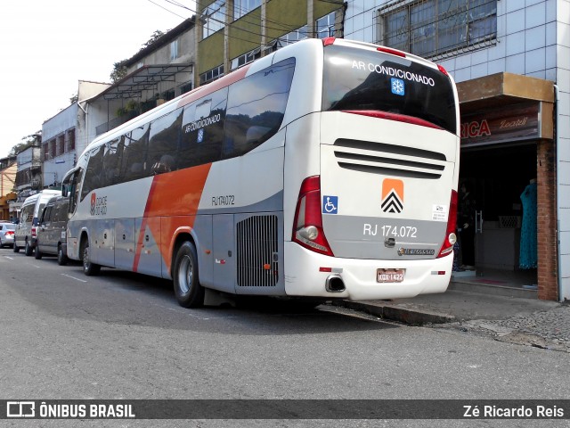 Viação Cidade do Aço RJ 174.072 na cidade de Petrópolis, Rio de Janeiro, Brasil, por Zé Ricardo Reis. ID da foto: 7959080.