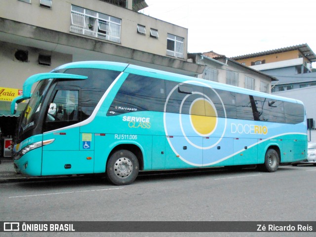Doce Rio Fretamento e Turismo RJ 511.006 na cidade de Petrópolis, Rio de Janeiro, Brasil, por Zé Ricardo Reis. Número da foto: #7959179.