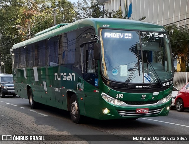 Tursan - Turismo Santo André RJ 597.177 na cidade de Volta Redonda, Rio de Janeiro, Brasil, por Matheus Martins da Silva. ID da foto: 7958290.