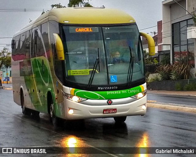 Expresso Princesa dos Campos 6225 na cidade de Ponta Grossa, Paraná, Brasil, por Gabriel Michalski. ID da foto: 7961928.