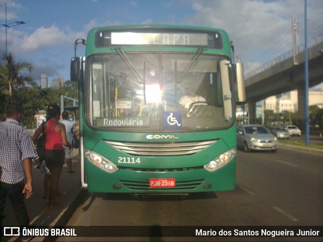 OT Trans - Ótima Salvador Transportes 21114 na cidade de Salvador, Bahia, Brasil, por Mario dos Santos Nogueira Junior. ID da foto: 7961556.