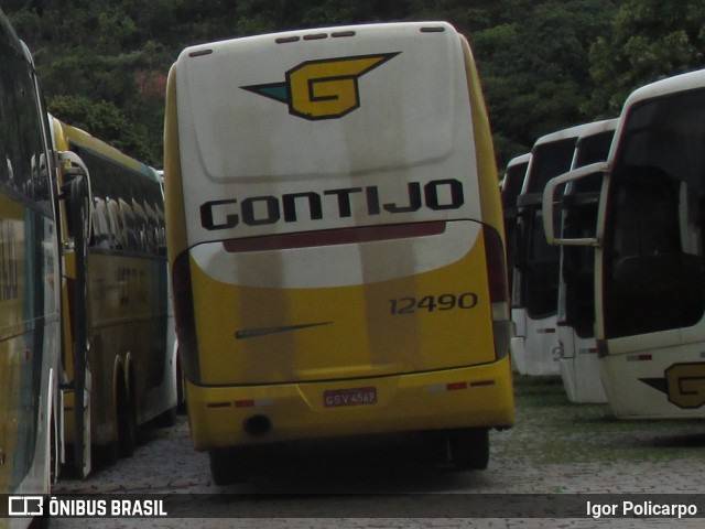 Empresa Gontijo de Transportes 12490 na cidade de Belo Horizonte, Minas Gerais, Brasil, por Igor Policarpo. ID da foto: 7965882.