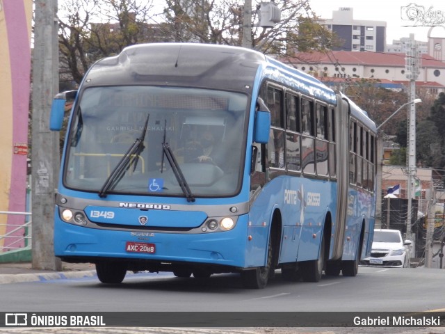 VCG - Viação Campos Gerais 1349 na cidade de Ponta Grossa, Paraná, Brasil, por Gabriel Michalski. Número da foto: #7965799.