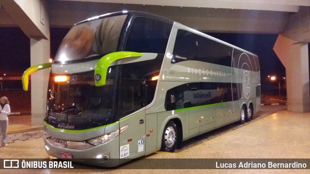 Viação Garcia 7207 na cidade de Araraquara, São Paulo, Brasil, por Lucas Adriano Bernardino. ID da foto: 7963745.