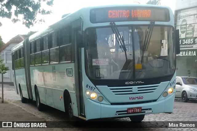 Empresa de Transporte Coletivo Viamão 8167 na cidade de Viamão, Rio Grande do Sul, Brasil, por Max Ramos. ID da foto: 7963675.