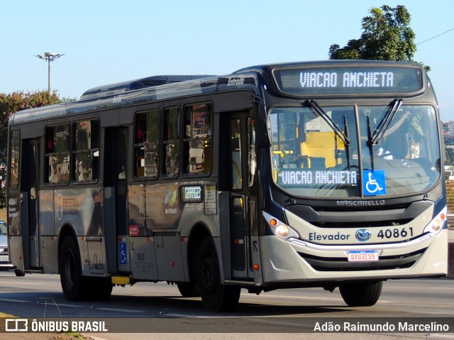 Viação Anchieta 40861 na cidade de Belo Horizonte, Minas Gerais, Brasil, por Adão Raimundo Marcelino. Número da foto: #7966402.