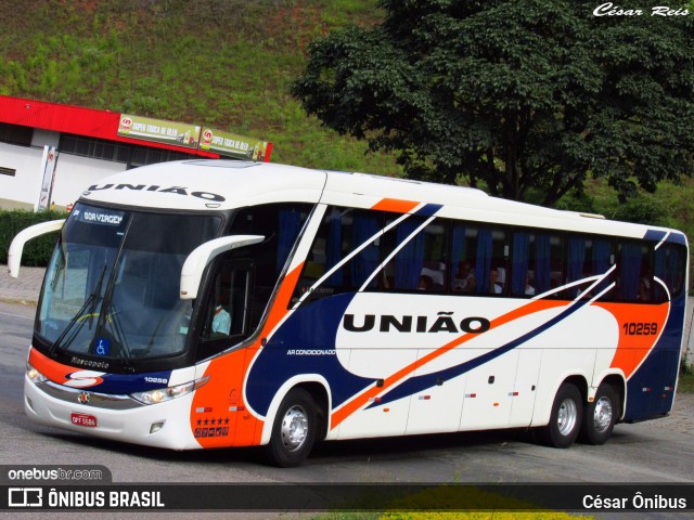 Expresso União 10259 na cidade de João Monlevade, Minas Gerais, Brasil, por César Ônibus. ID da foto: 7965009.