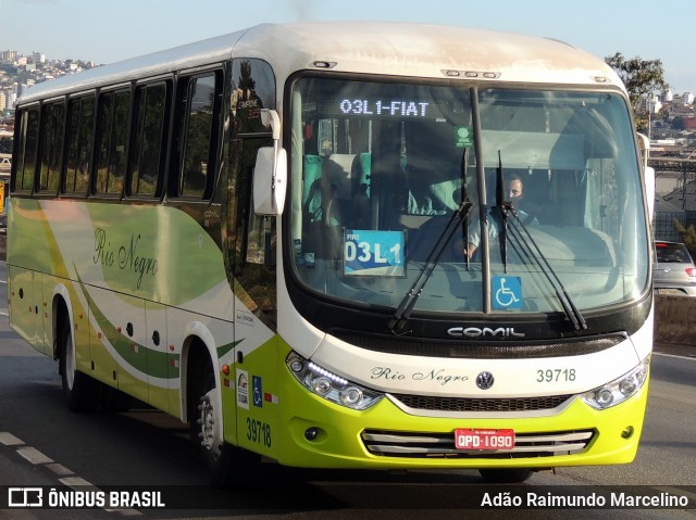 Rio Negro Fretamento e Turismo 39718 na cidade de Belo Horizonte, Minas Gerais, Brasil, por Adão Raimundo Marcelino. Número da foto: #7966543.