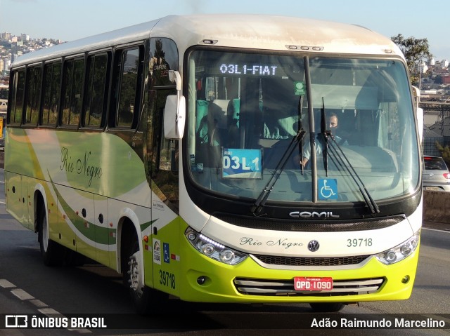 Rio Negro Fretamento e Turismo 39718 na cidade de Belo Horizonte, Minas Gerais, Brasil, por Adão Raimundo Marcelino. ID da foto: 7966543.