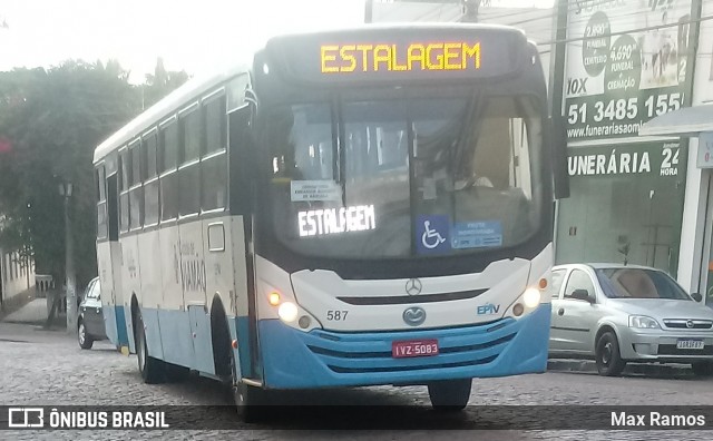 Empresa de Transporte Coletivo Viamão 587 na cidade de Viamão, Rio Grande do Sul, Brasil, por Max Ramos. Número da foto: #7963676.